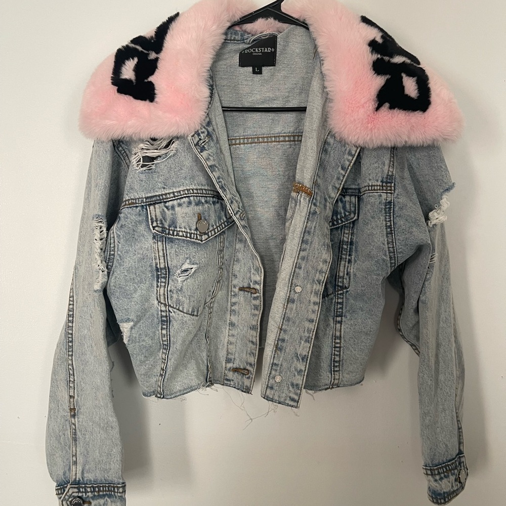 Rockstar original cropped denim jacket